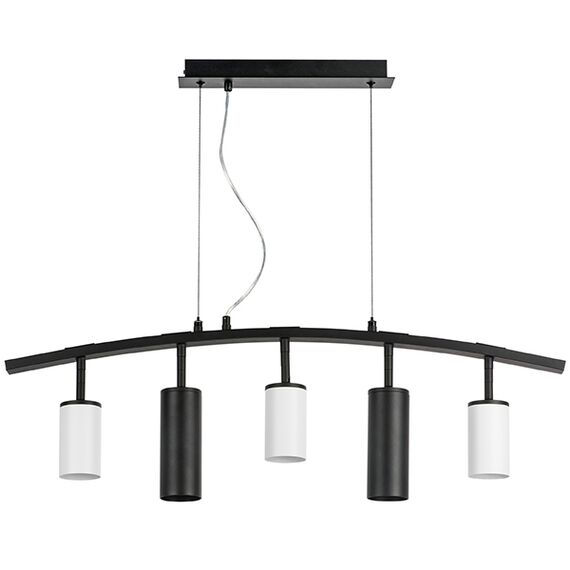 LR735363872 Люстра RULLO 5х50W GU10 ЧЕРНЫЙ/БЕЛЫЙ (571735+214436-3+214487-2)