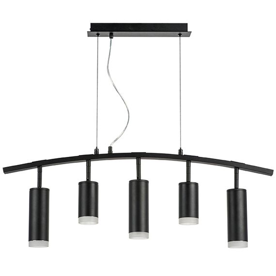 LR7353728730 Люстра RULLO 5х50W GU10 ЧЕРНЫЙ (571735+214437-2+214487-3+202430-5)