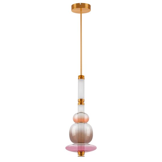 737540  2КОР! Люстра EMISFERO LED 4х6W 1200LM ЗОЛОТО/МУЛЬТИКОЛОР 3000K