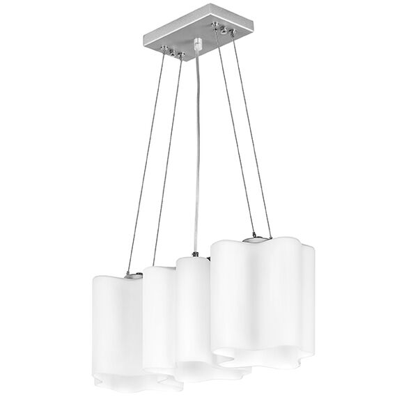 802130 Подвес NUBI 3х40W E27 ХРОМ/БЕЛЫЙ