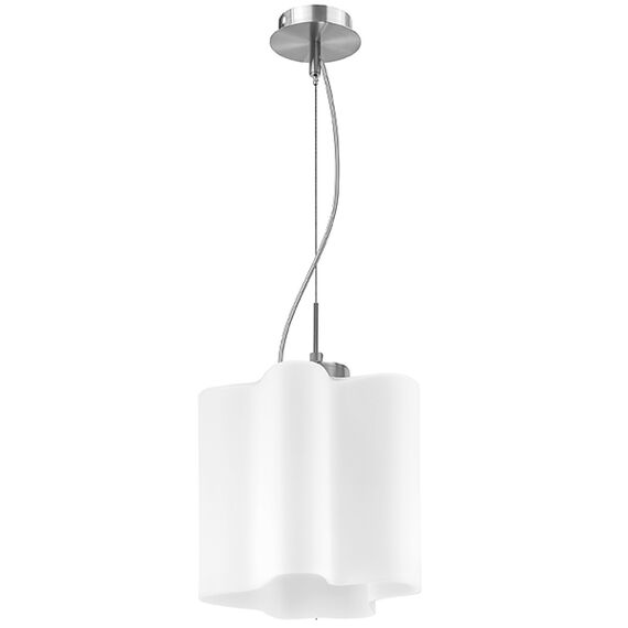 802110 Подвес NUBI 1х40W E27 ХРОМ/БЕЛЫЙ