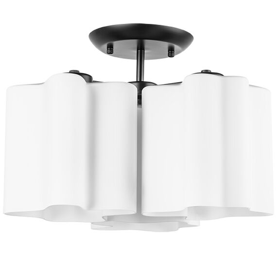 802037 Люстра NUBI 3х40W E27 ЧЕРНЫЙ МАТОВЫЙ/БЕЛЫЙ