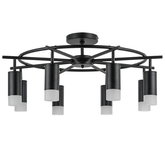 LR7183781 Люстра RULLO 8х50W GU10 ЧЕРНЫЙ (571718+214437-8+202431-8)