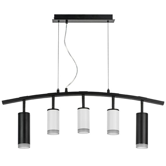 LR7358723630 Люстра RULLO 5х50W GU10 ЧЕРНЫЙ/БЕЛЫЙ (571735+214436-3+214487-2+202430-5)