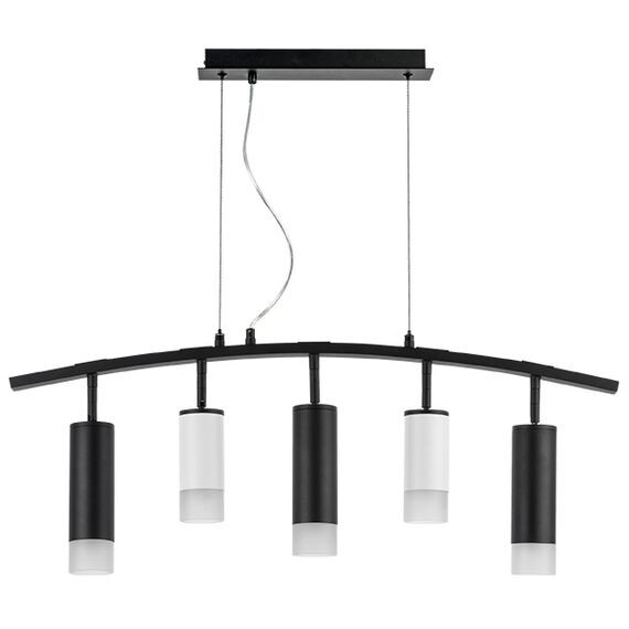 LR7353628731 Люстра RULLO 5х50W GU10 ЧЕРНЫЙ/БЕЛЫЙ (571735+214436-2+214487-3+202431-5)