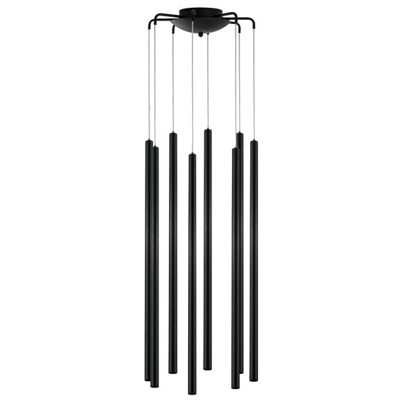 L8T747337 Люстра TUBO LED 40W 2400LM 25G ЧЕРНЫЙ 3000K (574737+747337 (8шт)