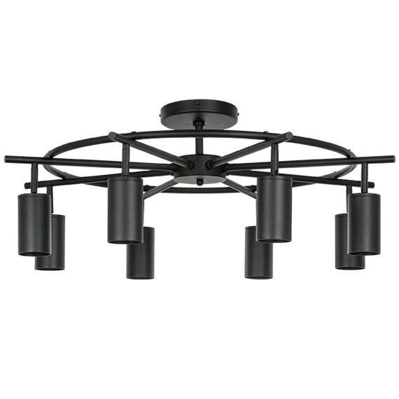 LR718378 Люстра RULLO 8х50W GU10 ЧЕРНЫЙ (571718+214437-8)