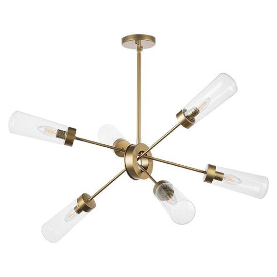 690063 Люстра CROTONE 6х40W E14 ШАМПАНЬ/ПРОЗРАЧНЫЙ