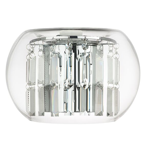 753634 Бра ACQUARIO 3х20W G4 12V ХРОМ хрусталь+стекло