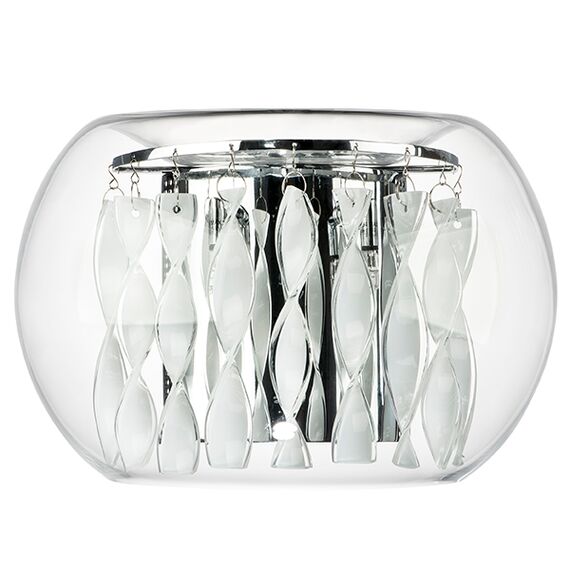 752634 Бра ACQUARIO 3х20W G4 12V ХРОМ БЕЛ стекло