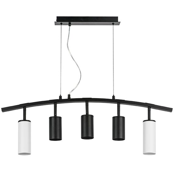 LR735862373 Люстра RULLO 5х50W GU10 ЧЕРНЫЙ/БЕЛЫЙ (571735+214437-3+214486-2)