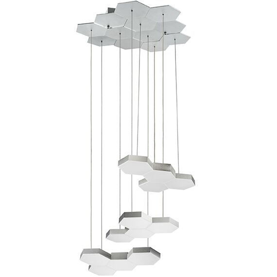 750224 Люстра подвесная FAVO LED-60W 2880LM Silver 4000K