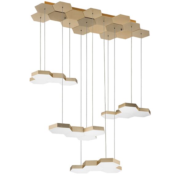 750263 Люстра подвесная FAVO LED-80W 3840LM Satin Gold 4000K