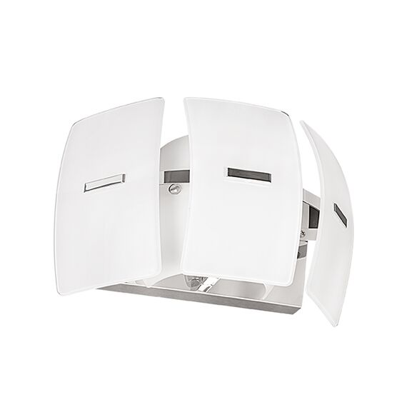 801616 Бра LAMELLA 1х40W E14 ХРОМ/БЕЛЫЙ