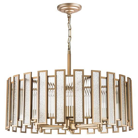 712062 Люстра AGAVE 6х40W E27 ШАМПАНЬ/ПРОЗРАЧНЫЙ