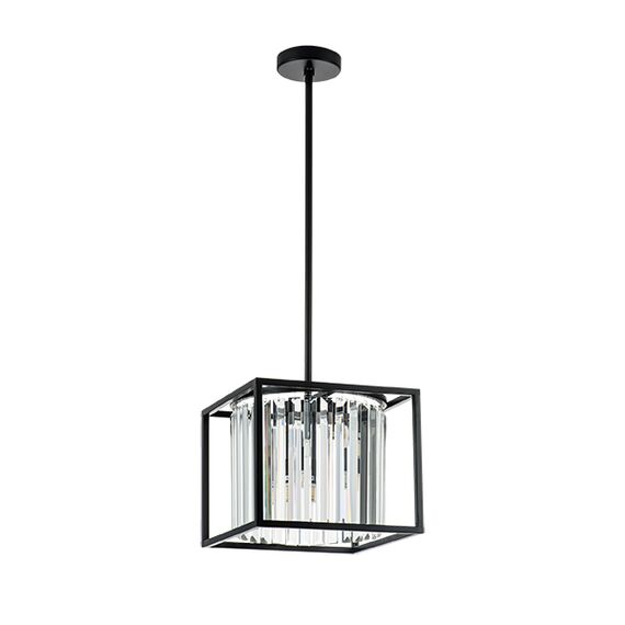 713037 Люстра REGOLO 3х40W G9 ЧЕРНЫЙ МАТОВЫЙ/ПРОЗРАЧНЫЙ