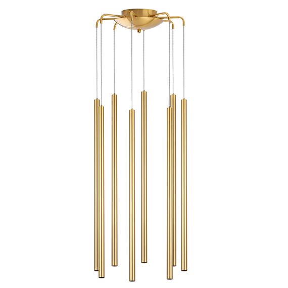 L8T747343 Люстра TUBO LED 40W 2560LM 25G ЗОЛОТО 4000K (574733+747343 (8шт)