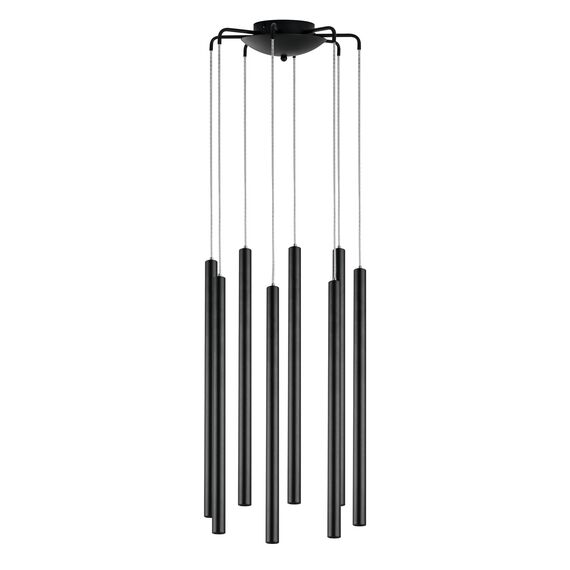 L8T747237 Люстра TUBO LED 40W 2400LM 25G ЧЕРНЫЙ 3000K (574737+747237 (8шт)