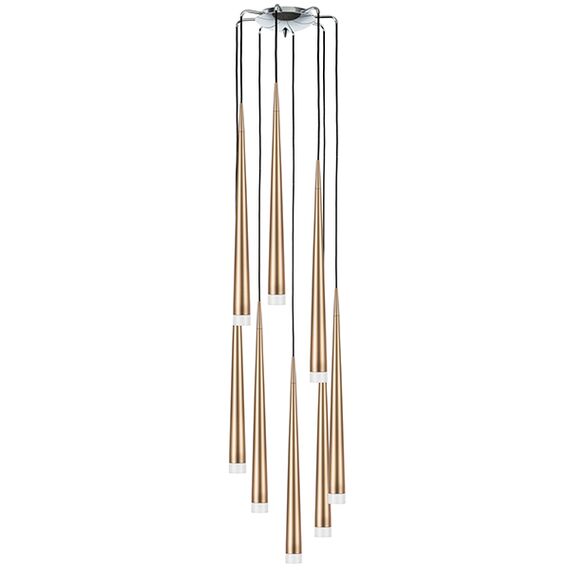 807083 Подвес PUNTO 8х25W G9 chrome + champagne