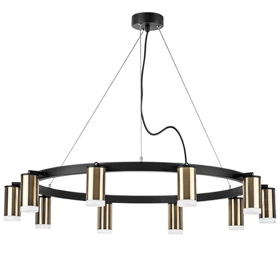 LR0203100 Люстра RULLO 10х50W GU10 ЧЕРНЫЙ/БРОНЗА (571020+214431-10+202430-10)