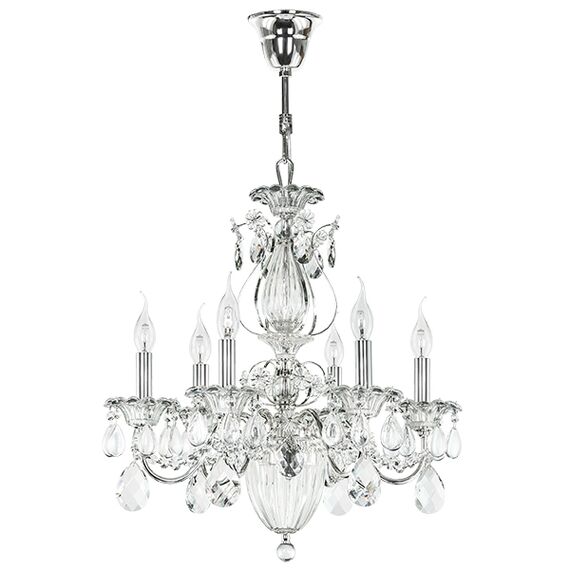 790064 Люстра SCHON 6x60W E14 Silver