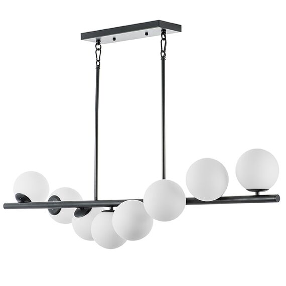 815187 Люстра CROCO 8х40W E14 ЧЕРНЫЙ МАТОВЫЙ