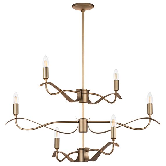 733263 Люстра RAGNO 6х40W E14 ЗОЛОТО