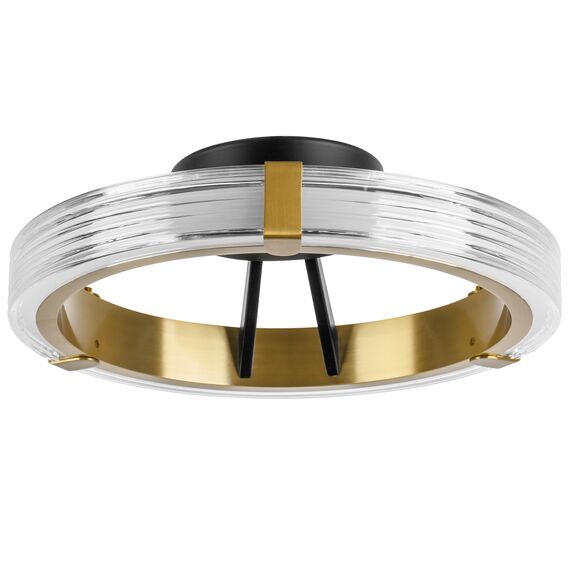 736041 Люстра ROTONDA 21W LED 1053LM 180G ЧЕРНЫЙ/ЛАТУНЬ 3000K