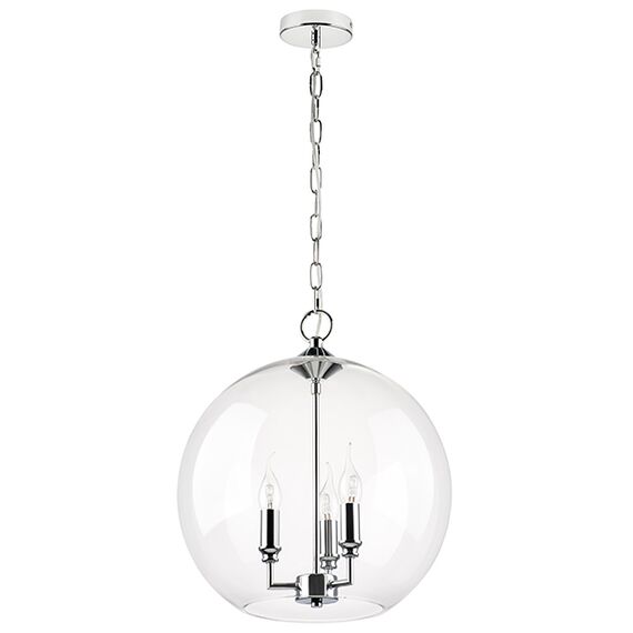 729134 Люстра SFERICO 3х40W E14 ХРОМ/ПРОЗРАЧНЫЙ