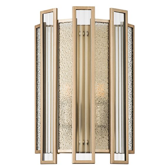 712622 Бра AGAVE 2х40W E14 ШАМПАНЬ/ПРОЗРАЧНЫЙ