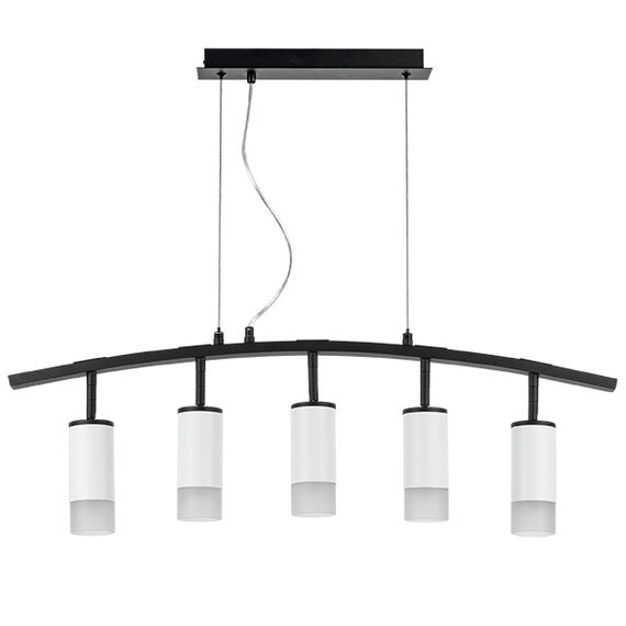 LR7353651 Люстра RULLO 5х50W GU10 ЧЕРНЫЙ/БЕЛЫЙ (571735+214436-5+202431-5)