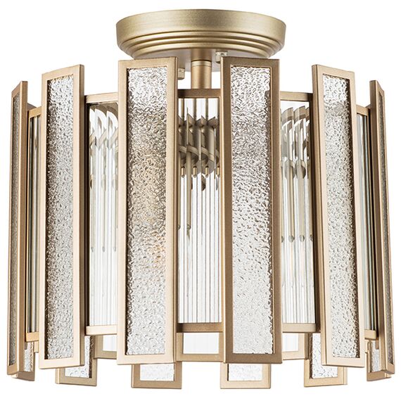 712042 Люстра AGAVE 3х40W E27 ШАМПАНЬ/ПРОЗРАЧНЫЙ