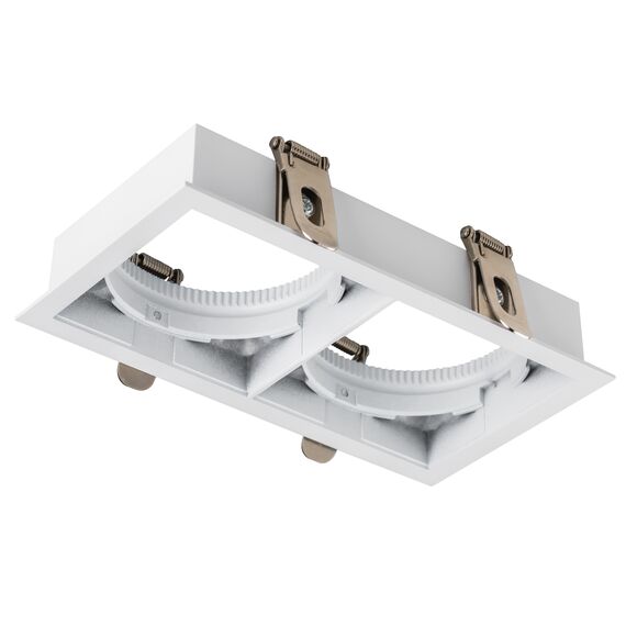 075226 Рамка встраиваемая квадратная 2x STELLA к 075xxх БЕЛЫЙ МАТОВЫЙ