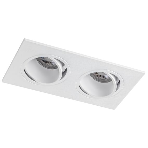 012626 Рамка (светильник) PVC д/LED-модулей 941хх и LED-ламп D50мм SINGO 2X QUAD БЕЛЫЙ