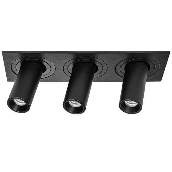 i537272 Светильник INTERO TUBO LED 10W*3 500LM*3 60G ЧЕРНЫЙ 3000K (217537+217272+217272+217272)