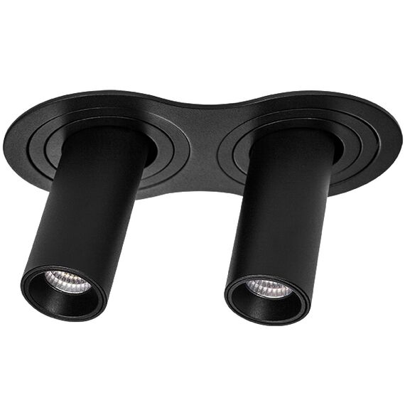 i627274 Светильник INTERO TUBO LED 10W*2 500LM*2 60G ЧЕРНЫЙ 4000K (217627+217274+217274)