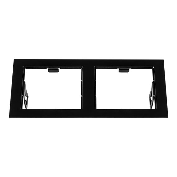 214527 Рамка DOMINO Double QUADRO MR16 ЧЕРНЫЙ