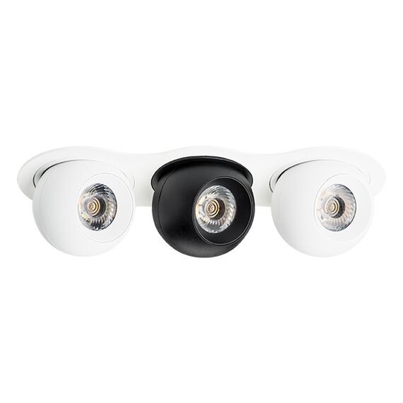 i636647464 Светильник INTERO LED 9W*3 850LM*3 24G БЕЛЫЙ/ЧЕРНЫЙ 4000K (217636+217064+217074+217064)