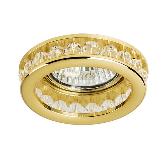 031702 Светильник MONILO INC MR16/HP16 ЗОЛОТО/ПРОЗРАЧНЫЙ