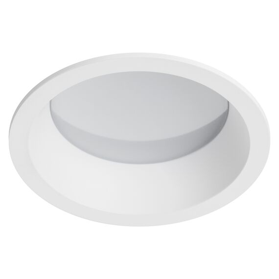 012906 Рамка (светильник) PVC д/LED-модулей 941хх и LED-ламп D50мм PIANO ROUND БЕЛЫЙ IP65