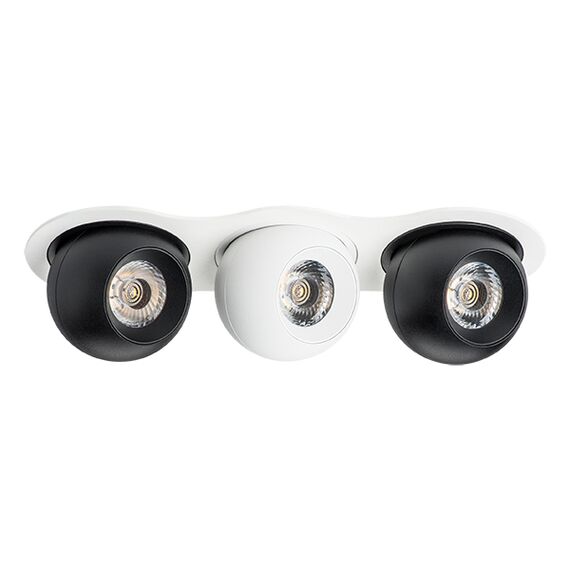 i636726272 Светильник INTERO LED 9W*3 850LM*3 24G БЕЛЫЙ/ЧЕРНЫЙ 3000K (217636+217072+217062+217072)