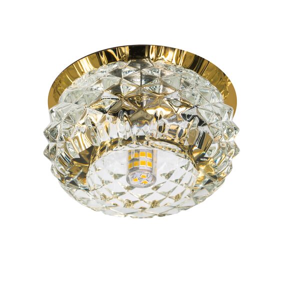 004252-G9 Светильник CESARE SPHE CR ЗОЛОТО/ПРОЗРАЧНЫЙ