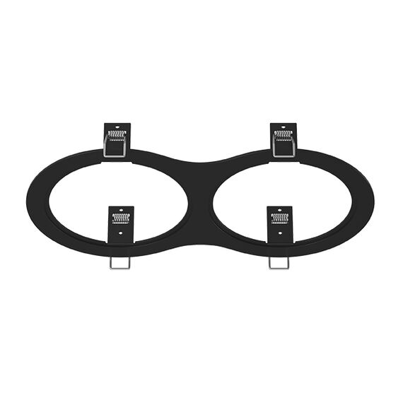 217927 Рамка INTERO 111 Double ROUND ЧЕРНЫЙ