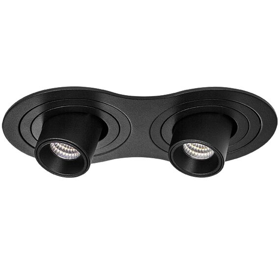 i627172 Светильник INTERO TUBO LED 7W*2 360LM*2 60G ЧЕРНЫЙ 3000K (217627+217172+217172)