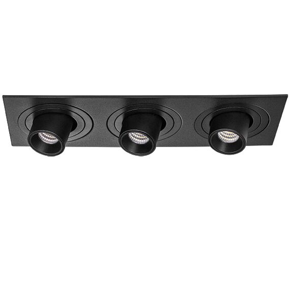 i537172 Светильник INTERO TUBO LED 7W*3 360LM*3 60G ЧЕРНЫЙ 3000K (217537+217172+217172+217172)