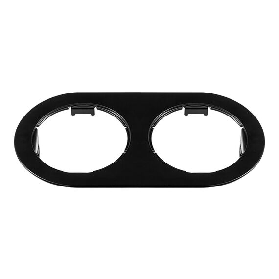 214657 Рамка DOMINO Double ROUND МR16 ЧЕРНЫЙ