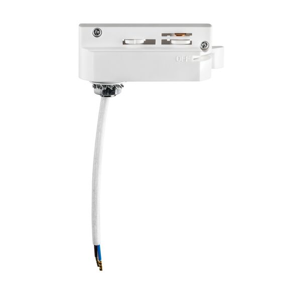 592006 Трековый 1-фазный адаптер BARRA БЕЛЫЙ