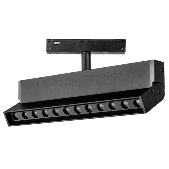 259037 Светильник 48V поворотный д/трека UNO LED 12W 800LM 24G ЧЕРНЫЙ МАТОВЫЙ 3000K