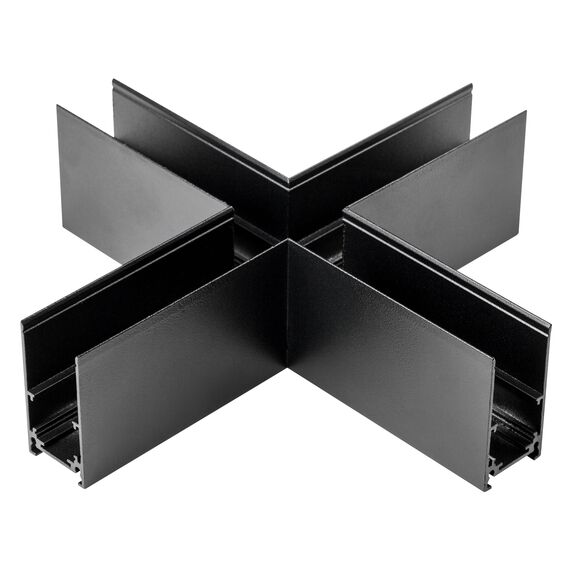 509187 Соединитель для накладного трека UNO Х-образный ЧЕРНЫЙ