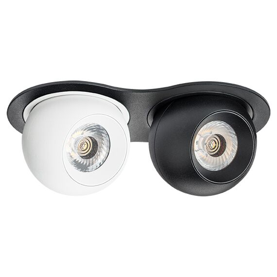 i6276272 Светильник INTERO LED 9W*2 850LM*2 24G ЧЕРНЫЙ/БЕЛЫЙ 3000K (217627+217062+217072)